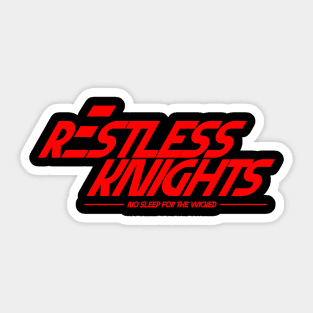 Restless Knights JDM Sport Red Sticker